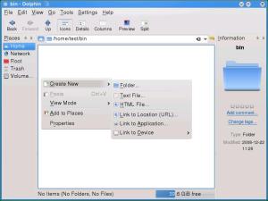 KDE 4.1 File Folder Properties